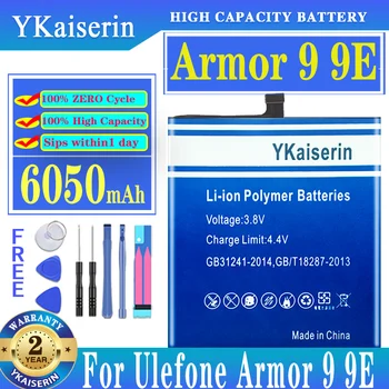 Аккумулятор YKaiserin 6050mAh для Мобильного Телефона Ulefone Armor 9 9E Armor9 Armor 9E Batteria