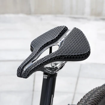 Велосипедное Седло с 3D-печатью MTB Дорожное Велосипедное Седло С высоким Отскоком Велосипедные Седла Амортизирующая Сотовая подушка
