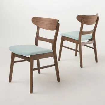 Современные обеденные стулья для помещений Noble House Odelia, комплект из 2-х, мятный, натуральный