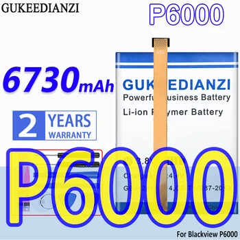 Аккумулятор большой емкости GUKEEDIANZI P6000 6730mAh для мобильного телефона Blackview P6000 Bateria